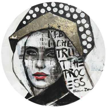 Malerei mit dem Titel "TRUST THE PROCESS" von Shirin Donia, Original-Kunstwerk, Acryl