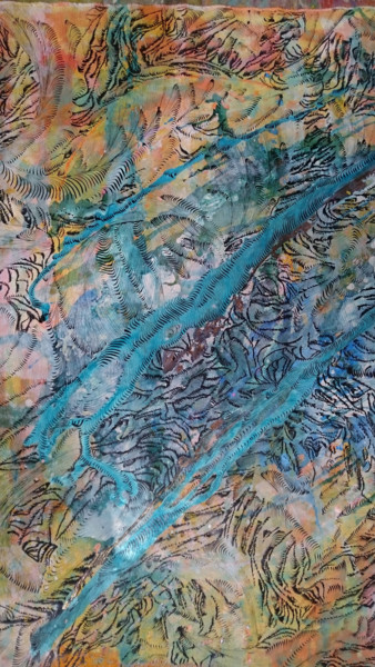 Peinture intitulée "carcassonne-complex…" par Shirley Carcassonne, Œuvre d'art originale, Acrylique