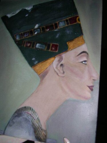 Drawing titled "Queen Nefertiti" by Shirley Hurst, Original Artwork, Other