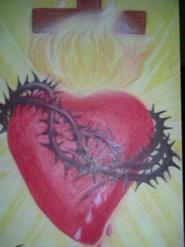 Drawing titled "Sacred Blood" by Shirley Hurst, Original Artwork, Other