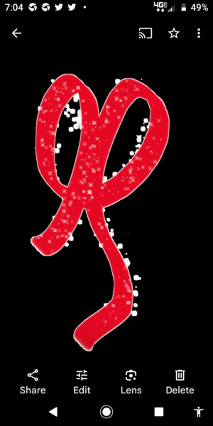 Arte digital titulada "Red bow" por Shirley Jacobsen, Obra de arte original, Pintura Digital