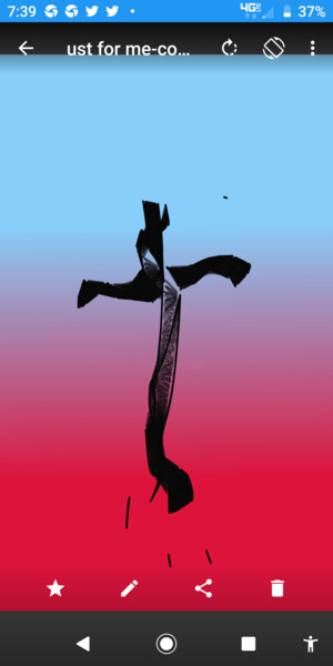 Grafika cyfrowa / sztuka generowana cyfrowo zatytułowany „The cross” autorstwa Shirley Jacobsen, Oryginalna praca, Malarstwo…