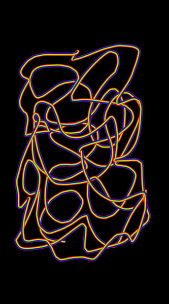 제목이 "Strings Plus"인 미술작품 Shirley Jacobsen로, 원작, 디지털 페인팅