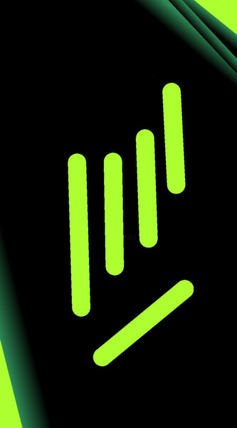 Цифровое искусство под названием "Green strokes" - Shirley Jacobsen, Подлинное произведение искусства, Цифровая живопись