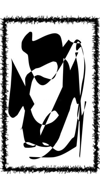 Digitale Kunst mit dem Titel "Some ol' grouch" von Shirley Jacobsen, Original-Kunstwerk, Digitale Malerei