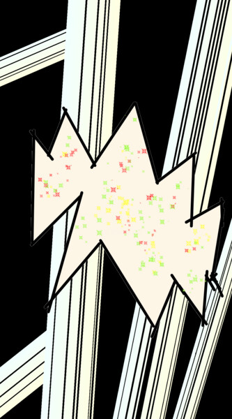 Цифровое искусство под названием "Zig zags" - Shirley Jacobsen, Подлинное произведение искусства, 2D Цифровая Работа
