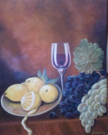 Painting titled "dessert" by Tatiana Shirova, Original Artwork, Oil