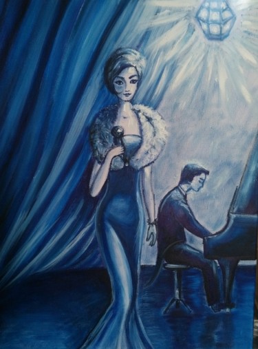Painting titled "Solo" by Tatiana Shirova, Original Artwork, Oil