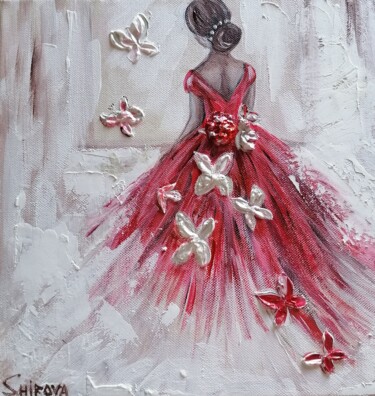 Картина под названием "Ledi" - Tatiana Shirova, Подлинное произведение искусства, Акрил Установлен на Деревянная рама для но…