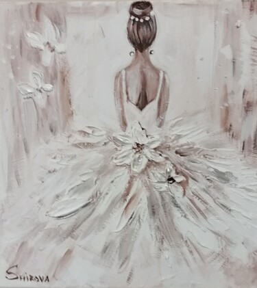 Картина под названием "Ledi 2" - Tatiana Shirova, Подлинное произведение искусства, Акрил Установлен на Деревянная рама для…