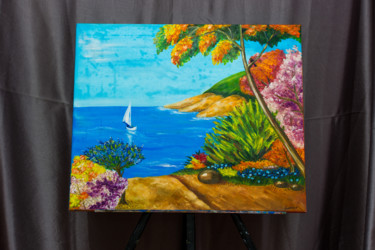 Картина под названием "island" - Tatiana Shirova, Подлинное произведение искусства, Масло