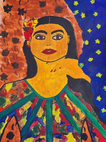 Картина под названием "Испанская ночь" - Shivai, Подлинное произведение искусства, Акрил