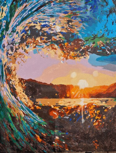 Картина под названием "Просвет" - Shivai, Подлинное произведение искусства, Акрил