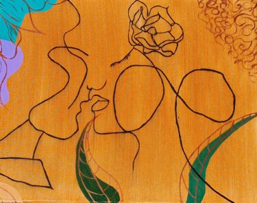 Pittura intitolato "Страсть" da Shivai, Opera d'arte originale, Acrilico