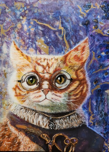 "Кот в сапогах" başlıklı Tablo Shivai tarafından, Orijinal sanat, Akrilik