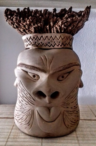 Scultura intitolato "Serena" da Shivo, Opera d'arte originale, Ceramica