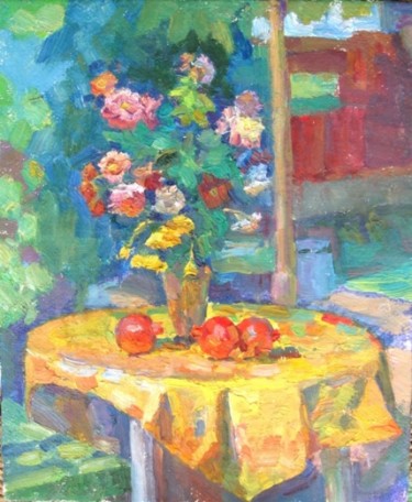 Painting titled "Осенний букет" by Vladimir Shiyan, Original Artwork, Oil