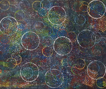 Malerei mit dem Titel "beyond galaxy" von So Hyon Kim, Original-Kunstwerk, Acryl