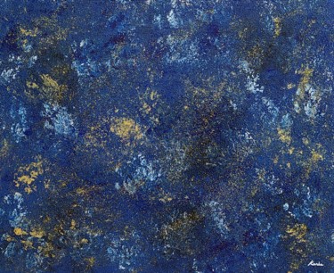 Pintura intitulada "lapis lazuli2" por So Hyon Kim, Obras de arte originais, Acrílico