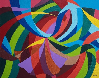 Malerei mit dem Titel "movement" von So Hyon Kim, Original-Kunstwerk, Acryl