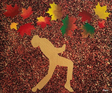 Painting titled "autumn of Freddie" by So Hyon Kim, Original Artwork, Acrylic