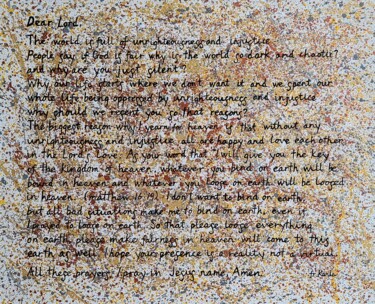 "the prayer of karis3" başlıklı Tablo So Hyon Kim tarafından, Orijinal sanat, Akrilik