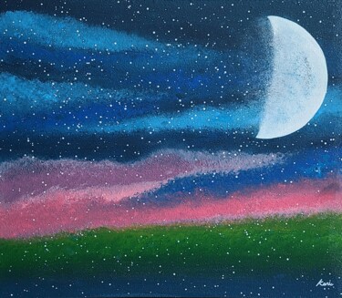 Painting titled "midnight" by So Hyon Kim, Original Artwork, Acrylic