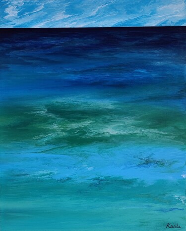 Pintura titulada "ocean alive1" por So Hyon Kim, Obra de arte original, Acrílico