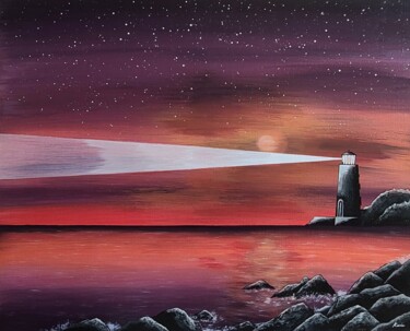 Painting titled "lighthouse2" by So Hyon Kim, Original Artwork, Acrylic
