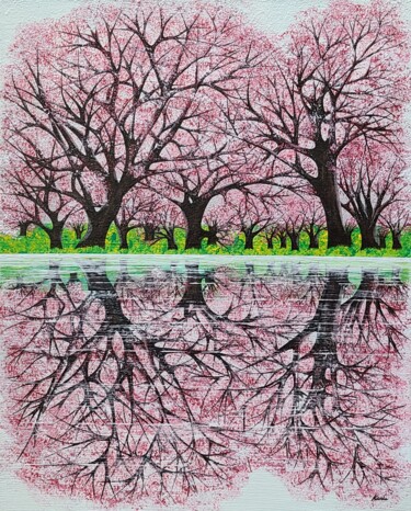 Peinture intitulée "like trees14" par So Hyon Kim, Œuvre d'art originale, Acrylique