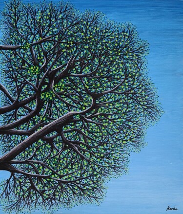 Картина под названием "like trees12" - So Hyon Kim, Подлинное произведение искусства, Акрил