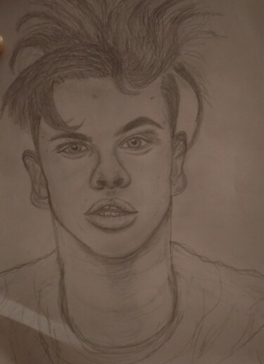 Drawing titled "YUNGBLUD" by Shlily, Original Artwork, Pencil