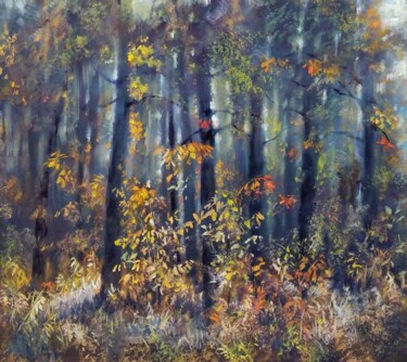 Peinture intitulée "Красивая осень" par Tatiana Shmakova, Œuvre d'art originale, Huile Monté sur Châssis en bois