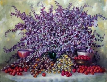Картина под названием "Июльский денек" - Tatiana Shmakova, Подлинное произведение искусства, Масло Установлен на Деревянная…