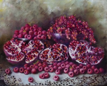 Peinture intitulée "Лето красное" par Tatiana Shmakova, Œuvre d'art originale, Huile Monté sur Châssis en bois