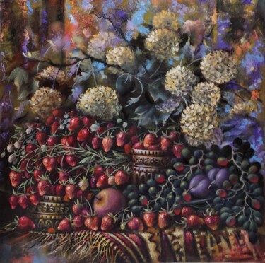 Картина под названием ""...Летний вечер ти…" - Tatiana Shmakova, Подлинное произведение искусства, Масло Установлен на Дерев…