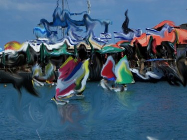 Arts numériques intitulée "Boats" par Shmuel Ben Hagai, Œuvre d'art originale