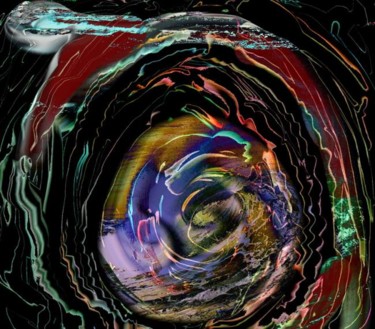 Arts numériques intitulée "The Big Bang" par Shmuel Ben Hagai, Œuvre d'art originale, Peinture numérique