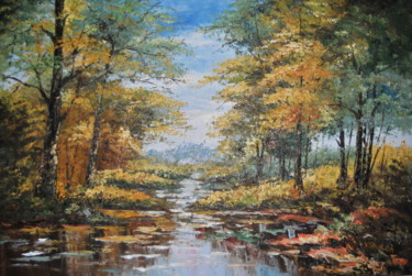 Pintura intitulada ""Outono"" por V.Sholoh, Obras de arte originais, Óleo