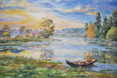 Painting titled "The early morning" by V.Sholoh, Original Artwork, Oil