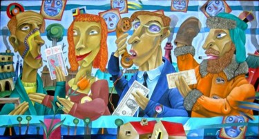 Painting titled "lucky ticket" by Yury Shtapakov, Original Artwork