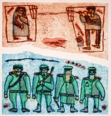 Отпечатки и Гравюры под названием "prisoners love" - Yury Shtapakov, Подлинное произведение искусства