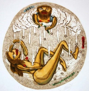 Отпечатки и Гравюры под названием "zeus and danae" - Yury Shtapakov, Подлинное произведение искусства