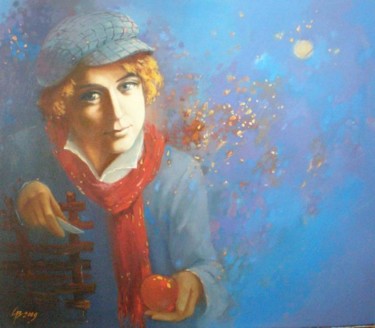 Painting titled "Сергей Есенин" by Stepan Verbeshchuk, Original Artwork