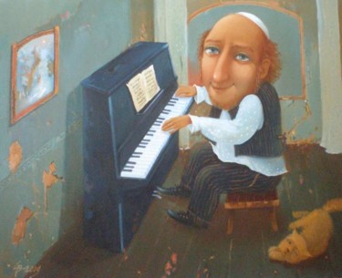 Картина под названием "Вечерняя мелодия" - Stepan Verbeshchuk, Подлинное произведение искусства