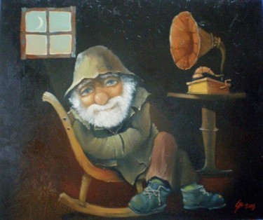 Painting titled "Лунная соната" by Stepan Verbeshchuk, Original Artwork