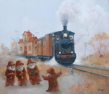 Painting titled "Новый дом" by Stepan Verbeshchuk, Original Artwork