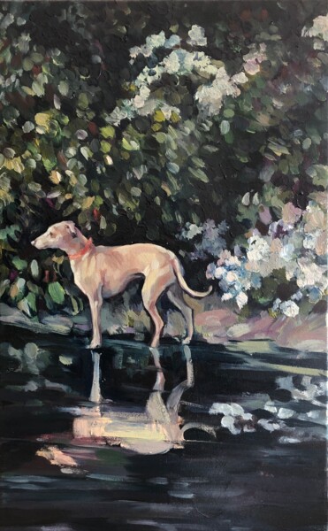 Painting titled "La belle Jessie" by Shuang Gao, Original Artwork, Oil