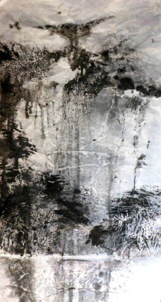 Peinture intitulée "paysage sans titre" par Shuang Gao, Œuvre d'art originale, Autre