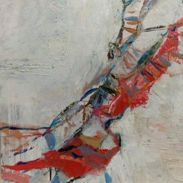Painting titled "Red" by Viktoria Shvoren, Original Artwork, Oil